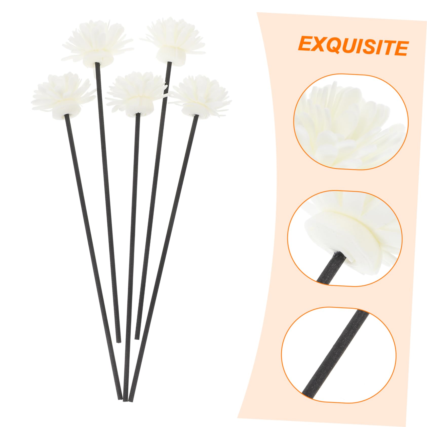HOOTNEE Essential Oil Diffuser Flower Sticks 10 Pack Aromatherapy Diffuser Sticks