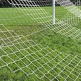 FORZA 24ft x 8ft Full Size Striped Football Goal Net | Striped Replacement Football Nets [SINGLE] (Black/White) - Image 3