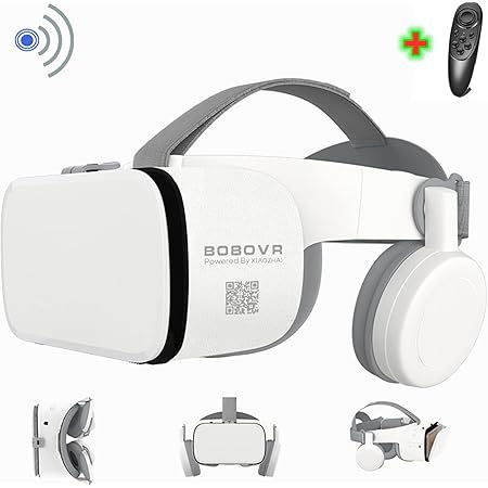 3D Virtual Reality VR Headset with Wireless Remote Control, VR Goggles/Glasses for IMAX Movies & Play Games, Compatible for Android iOS iPhone 12 11 Pro Max Mini X R S 8 7 Samsung 4.7-6.2" Cellphone