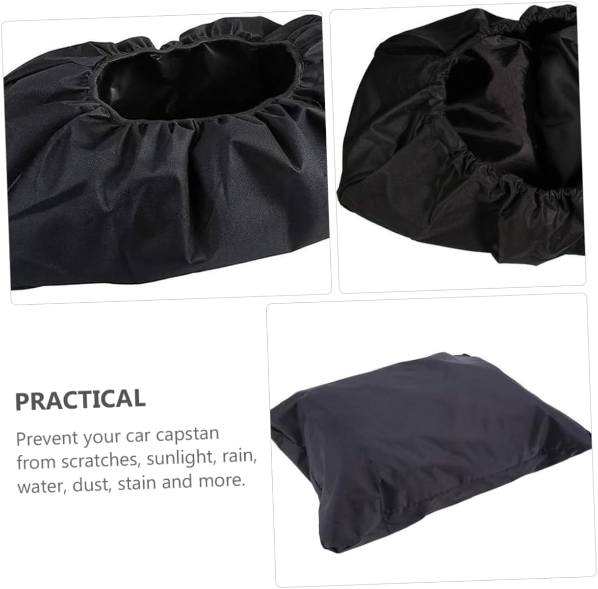 Alipis 3pcs Winch Cover Oxford for -shading and Design Fits Suv and Trailer Secure Elastic Strap for Windy Days