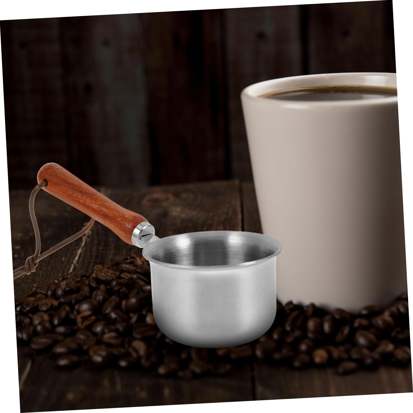 Jarra Medidora de Leche Inoxidable Cremera Pequeña Asa para Café Espresso y Latte Versátil para Salsa y Líquidos Cocina y Bar