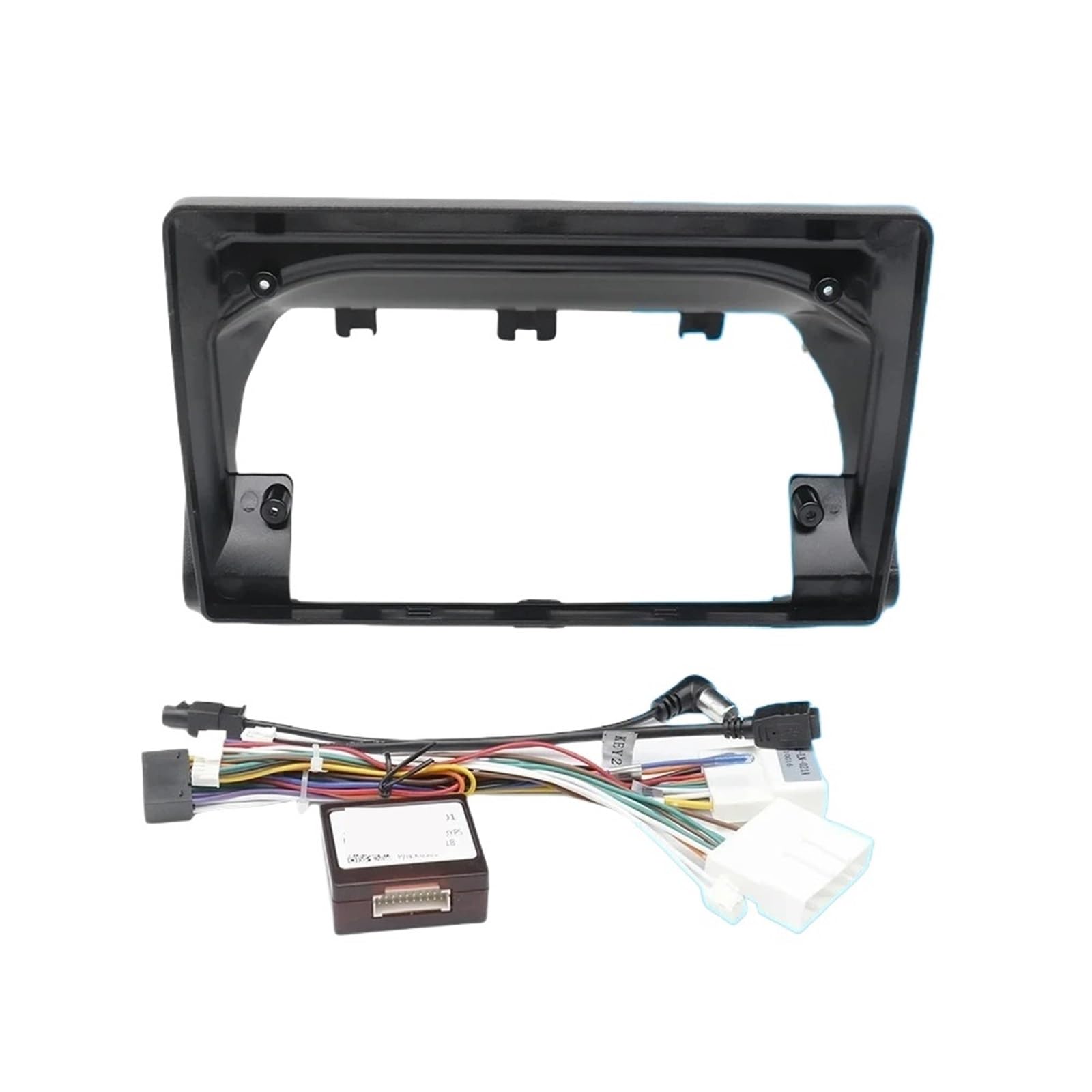 JKELPV Car Radio Frame Kit Fit For Renault Sandero 2021 LHD Car Frame Fascia Adapter 10.1 Inch Android Radio Dash Fitting Panel Kit Radio adapter(Frame Cable Canbus)