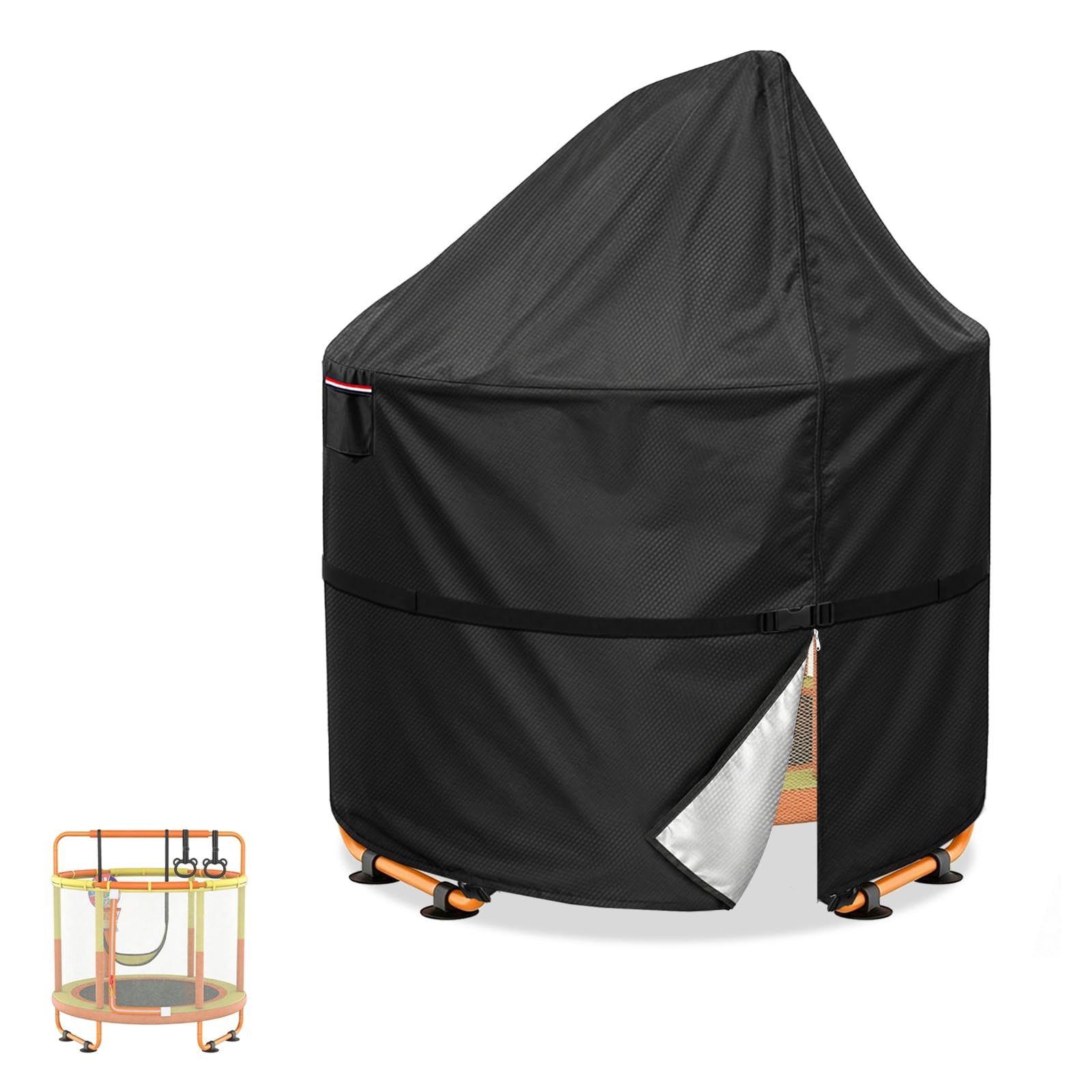 60" Mini Trampoline Cover Waterproof UV Shade Windproof