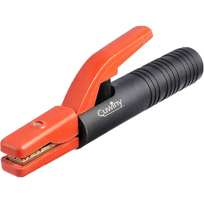 Buy Welding Electrode Holder Cuwiny 300AMP Copper Electrode Clamp Jaw