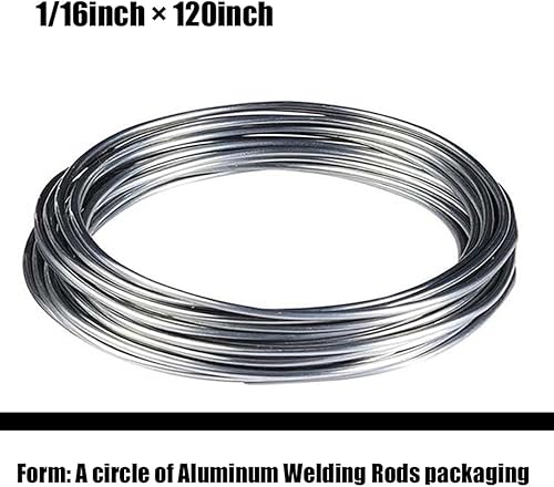 Miniatura 8 de Varillas de aluminio con núcleo de fundente [1/16"x40''], varillas de soldadura de aluminio con núcleo de fundente, soldadura de aluminio, varillas