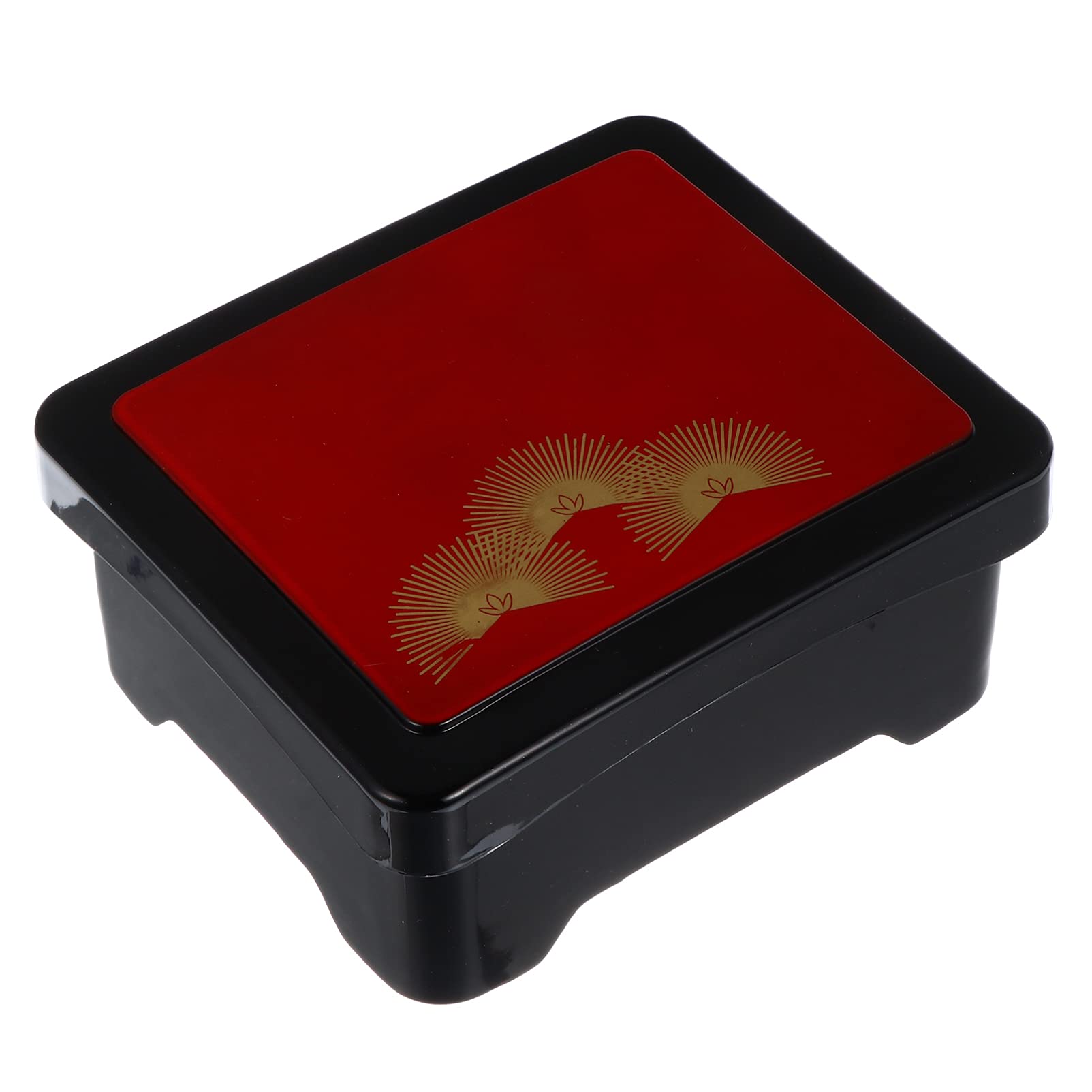 Japanese Bento Box With Lid - 5-Compartment Plastic Sushi Tray, 30x20x10cm, For Home Or Restaurant