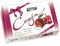 Montevérgine Bombons Finos de Chocolate ao Leite com Licor e Cereja, 94g