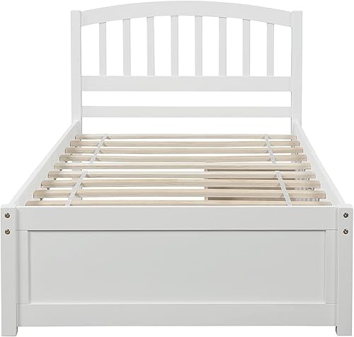 Miniatura 35 de Harper & Bright Designs Base de cama individual con cajones, expreso, madera, 275 libras