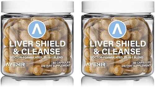 Liver Shield & Cleanse Suplemento de desintoxicación y reparación de limpieza hepática a base de hierbas Suplementos de extracto de cardo mariano