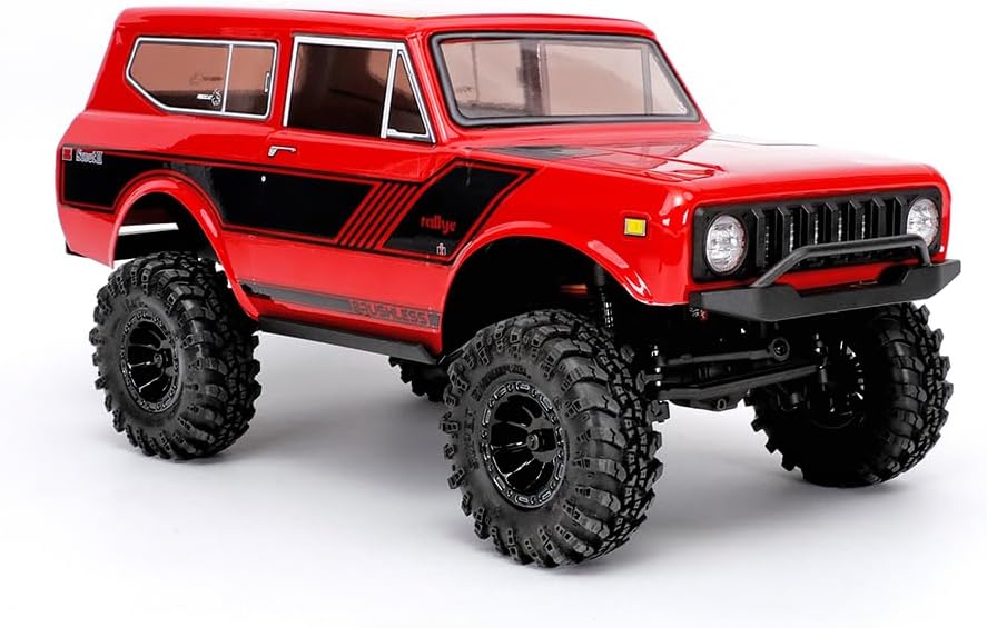 Redcat Racing Ascent-18 Scout II Brushless, 1/18 Scale RC Crawler, 4WD Remote Control Car, Aluminum Chassis, Red/Gold Dust