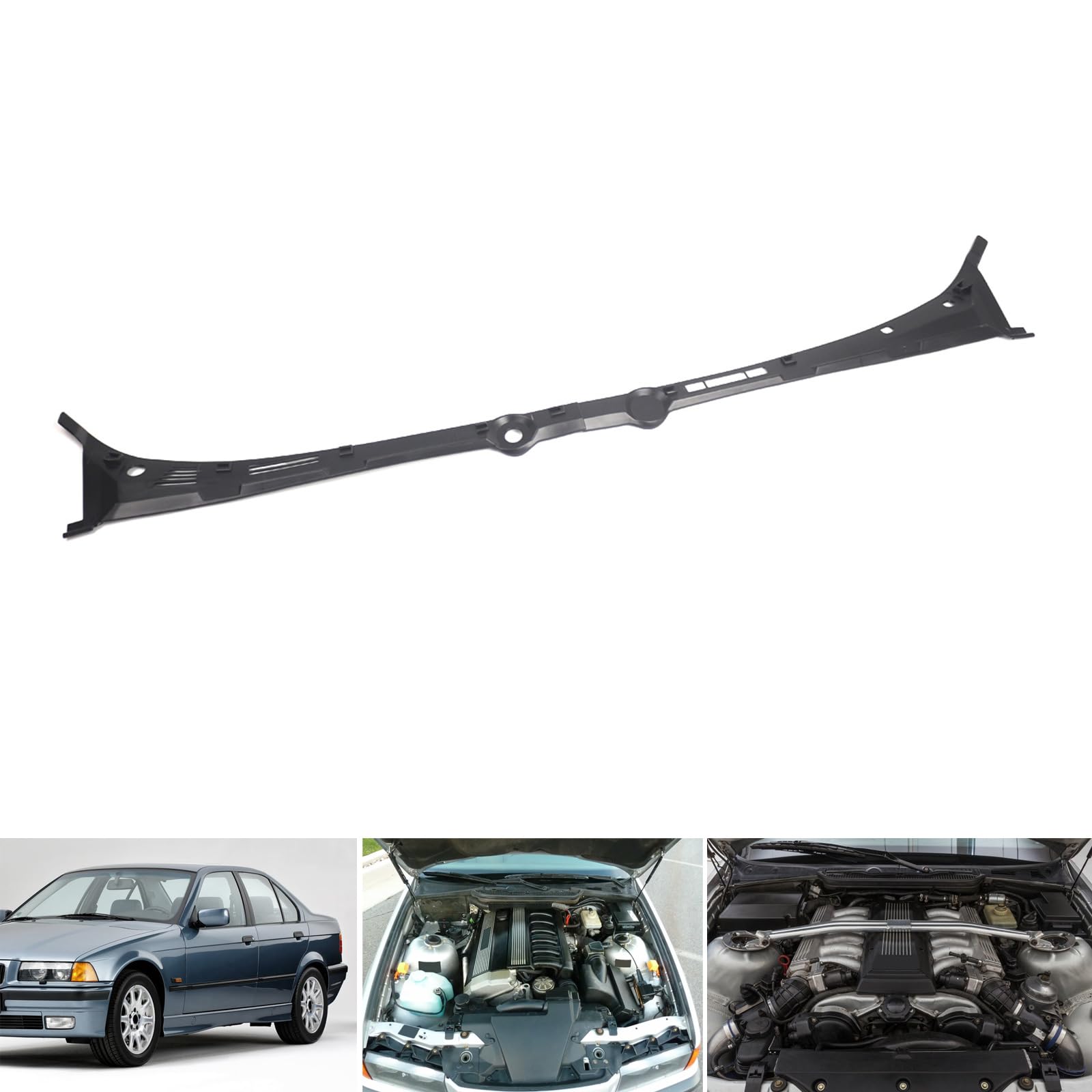 Cubiertas de parabrisas para E36 90-00 51711960843 51711960844 delantero izquierdo y derecho, cubiertas de motor para limpiaparabrisas