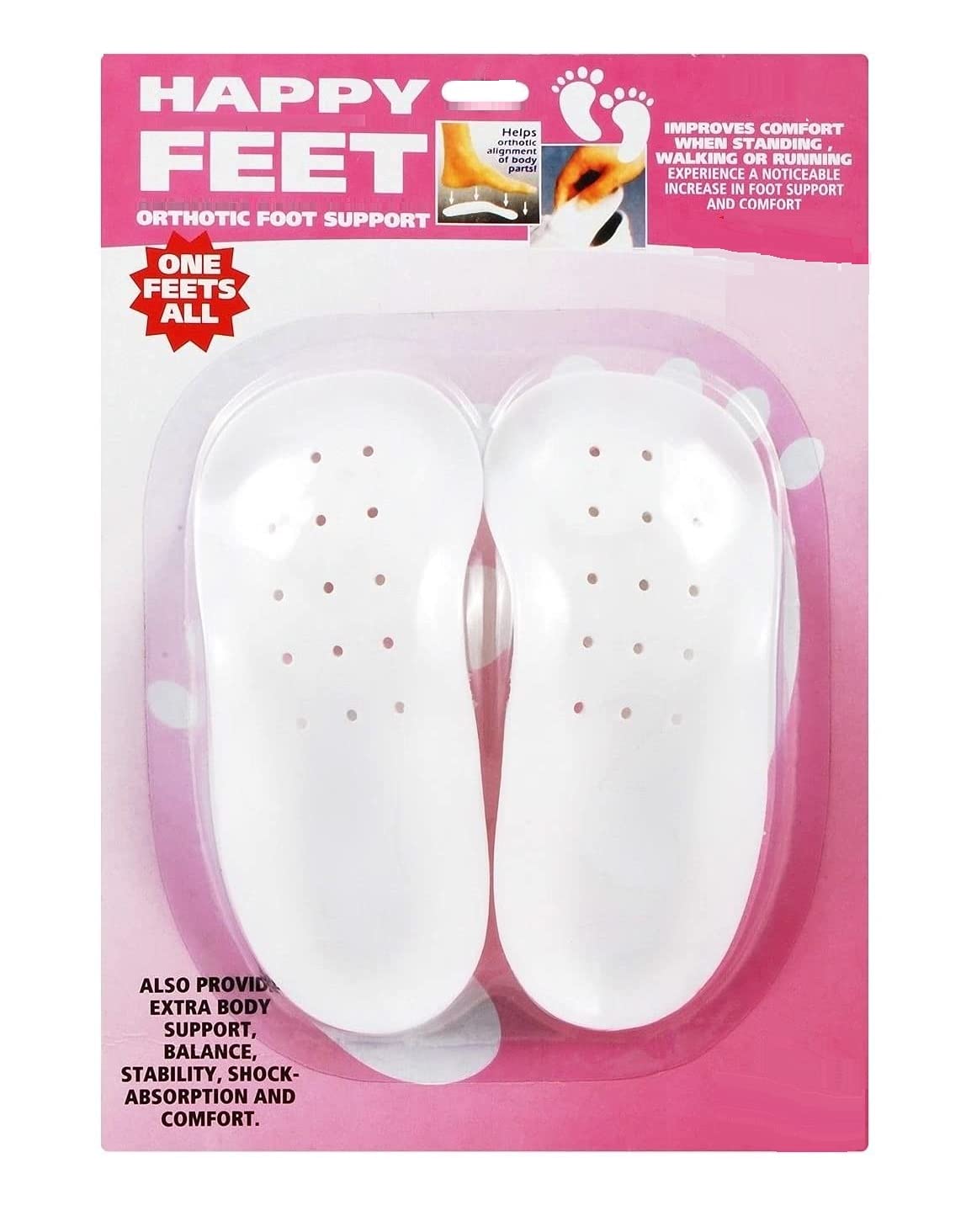 NIDY® Women Silicone Sports Orthotic Insoles for Shock Absorption, Heel Protection, Plantar Fasciitis Relief, Heel Socks Cracked Feet Skin Care Protector, Lady Shoes Insole One Size Fits All (1 Pair)