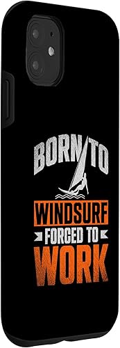 Miniatura 3 de iPhone 11 Born To Windsurf Forced To Work Surfing Case