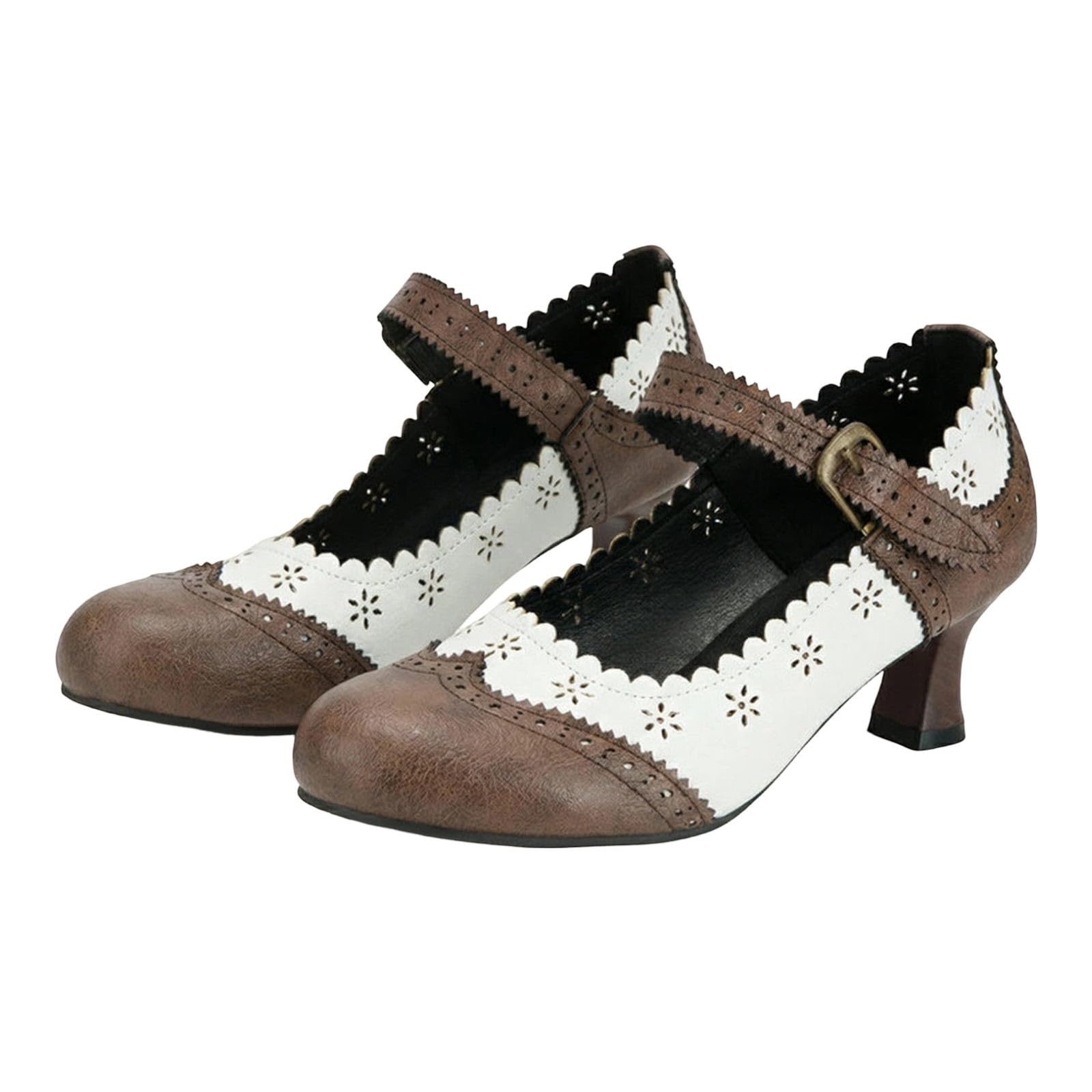 Damen High Heel Ballerinas mit Blockabsatz Wildleder Optik Chunky Heels Espadrilles Wedge Sandalen Hochzeitsschuhe Weite H Hochzeitsschuhe Elegant Festliche Für Riemchen Dirndl