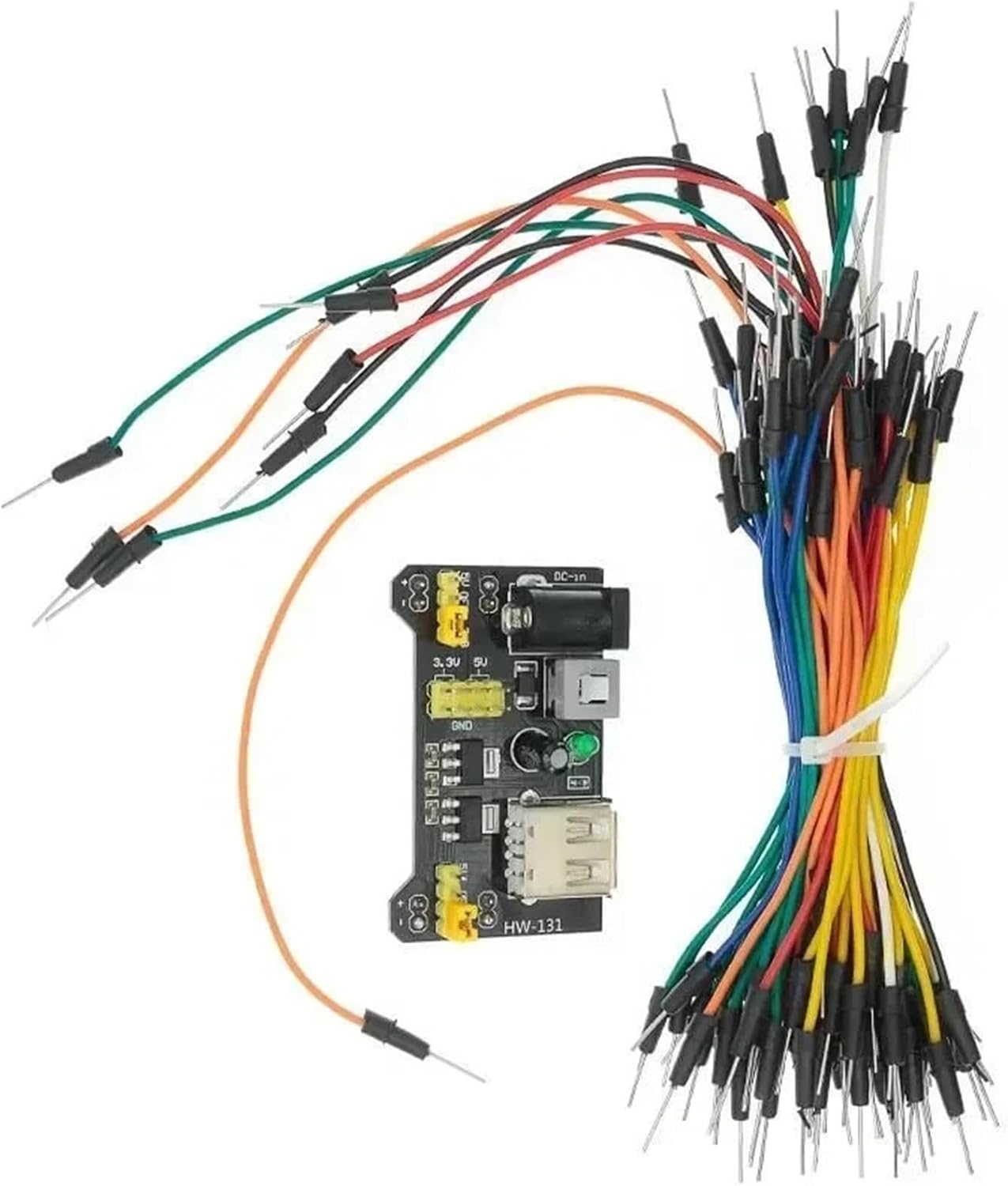 MB102 Breadboard Power Module 3.3V/5V MB-102 830 Points Prototype Bread Board +65pcs Jumper Wires DIY(Kit 1)
