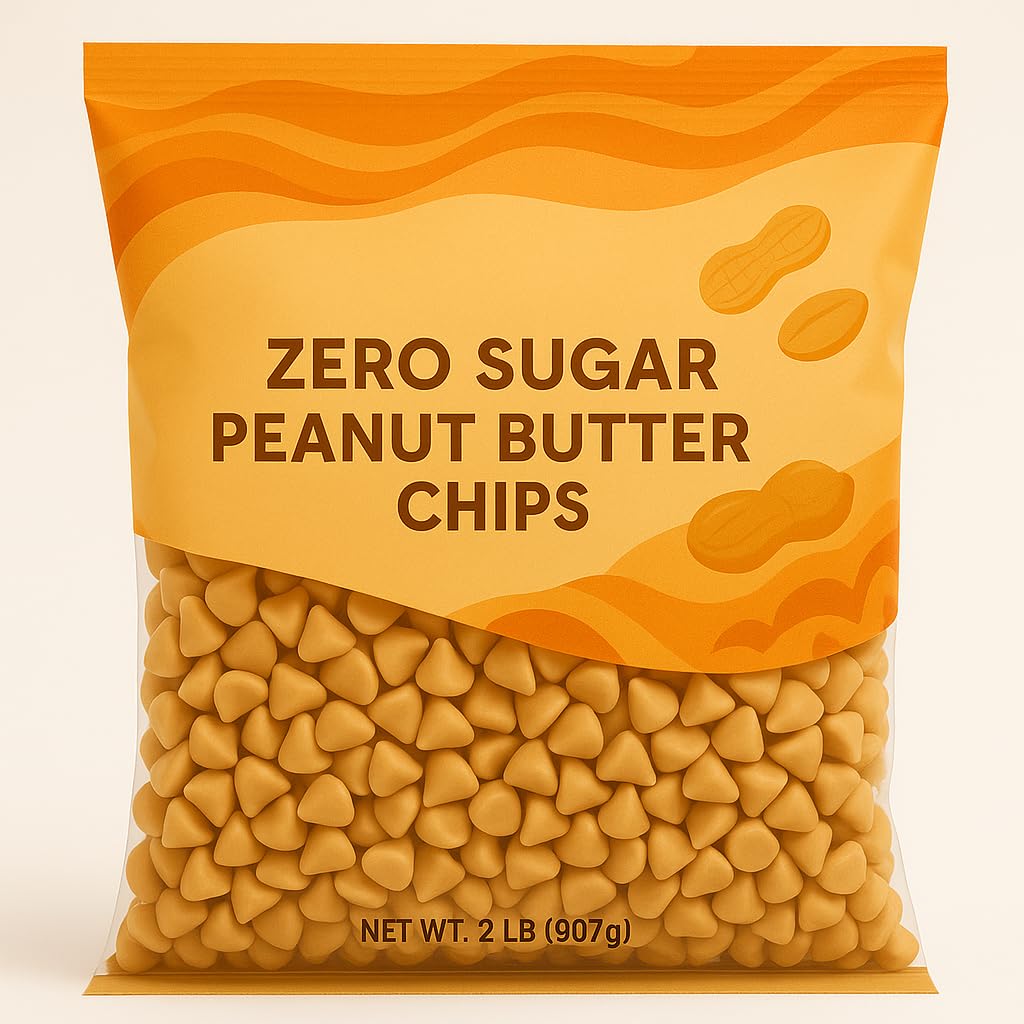 LilyPeanut Butter Baking Chips 2 Pounds| Stevia Sweetened, No Added Sugar, Low-Carb, Keto Friendly, Gluten-Free & Non-GMO | 2 LB Bag.