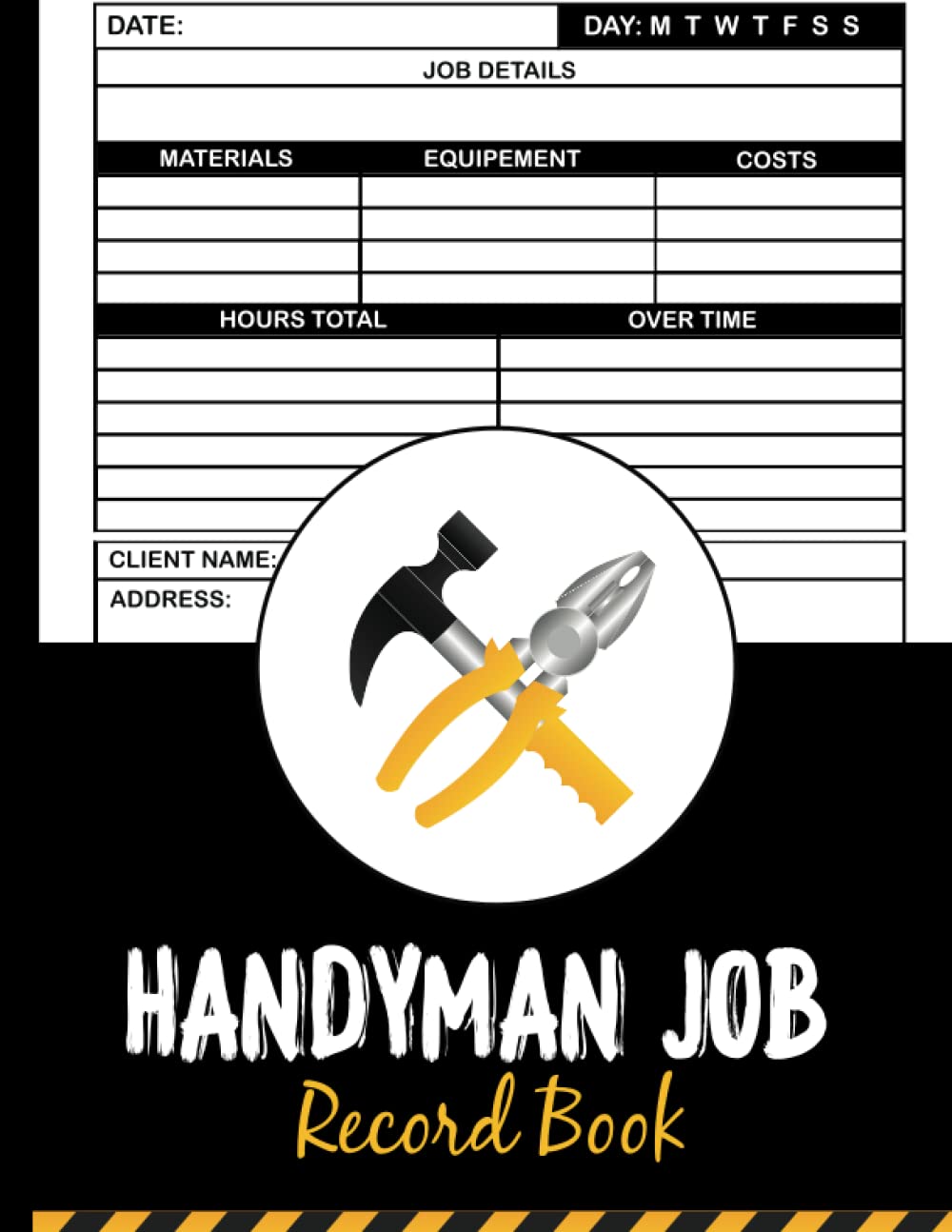 Handyman Job Record Book: 100 pages For Tradesman Contract Client Log and Tracker for Handyman or Builder for Self-employed and Small Businesses