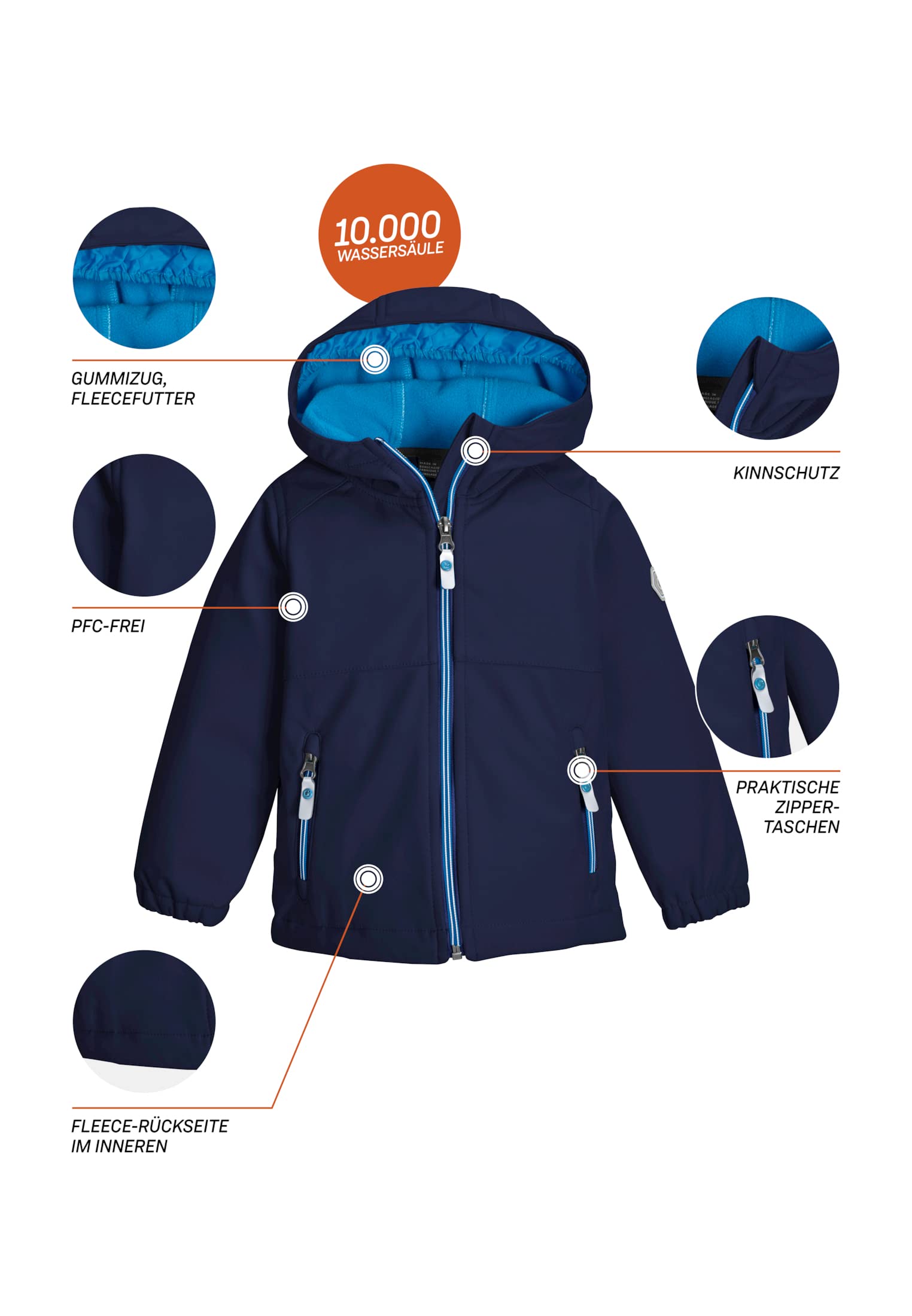 Killtec Veste Softshell Mini Veste softshell/veste de plein air avec capuche Mixte enfant