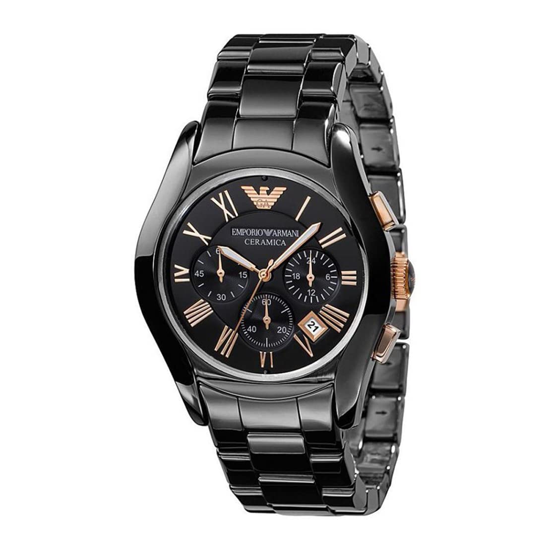 Emporio Armani MenS Analog Ceramica Chronograph Black Dial Watch AR1410 (B0D9KC7MKK) Amazon Price History, Amazon Price Tracker