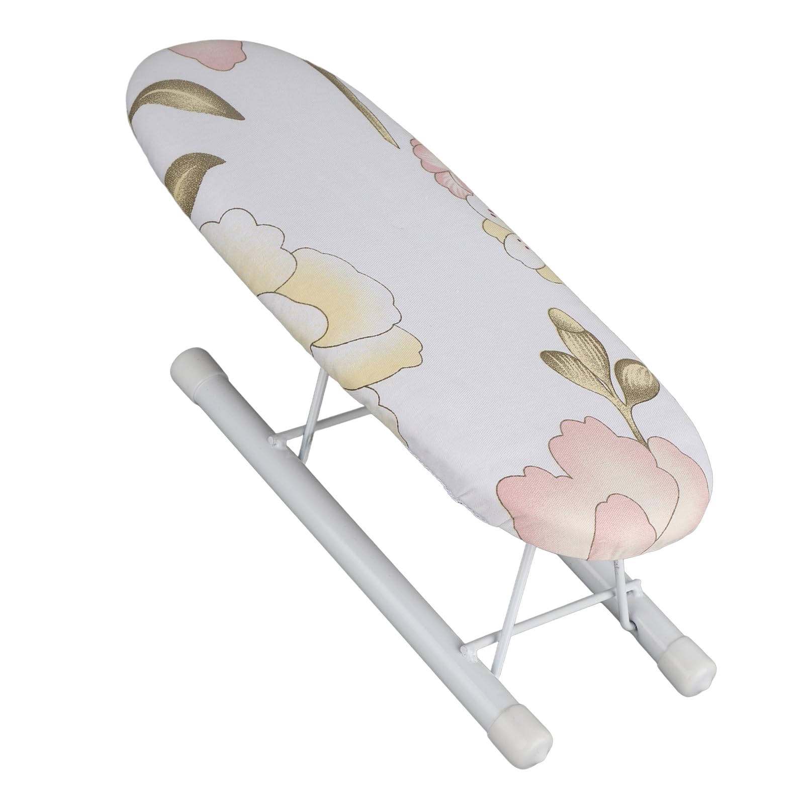 Yctze Mini Tabla de Planchar Plegable para Viajes y Hogar con Funda Extraíble y Resistencia a Altas Temperaturas (peonía)