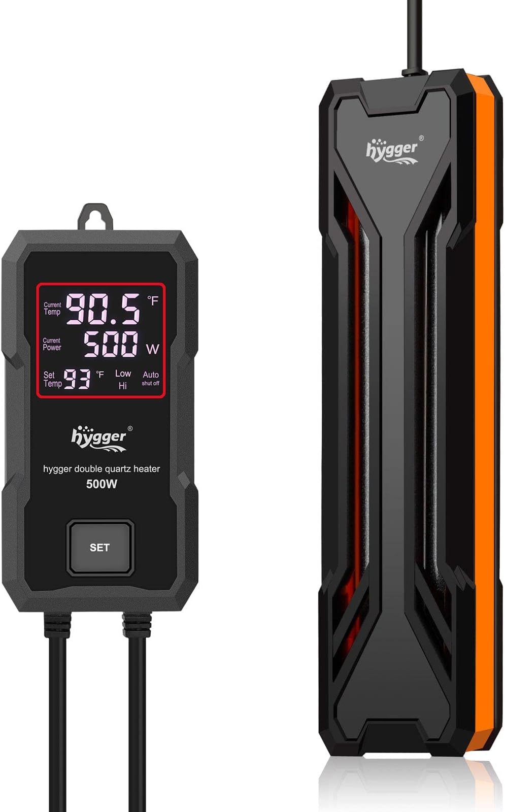 - Aquarium Heater 300W/500W/800W/1000W, Submersible Fish Tank Heater with Digital LED Controller and Intelligent Leaving Water Automatically Stop Heating System, for Freshwater and Saltwater