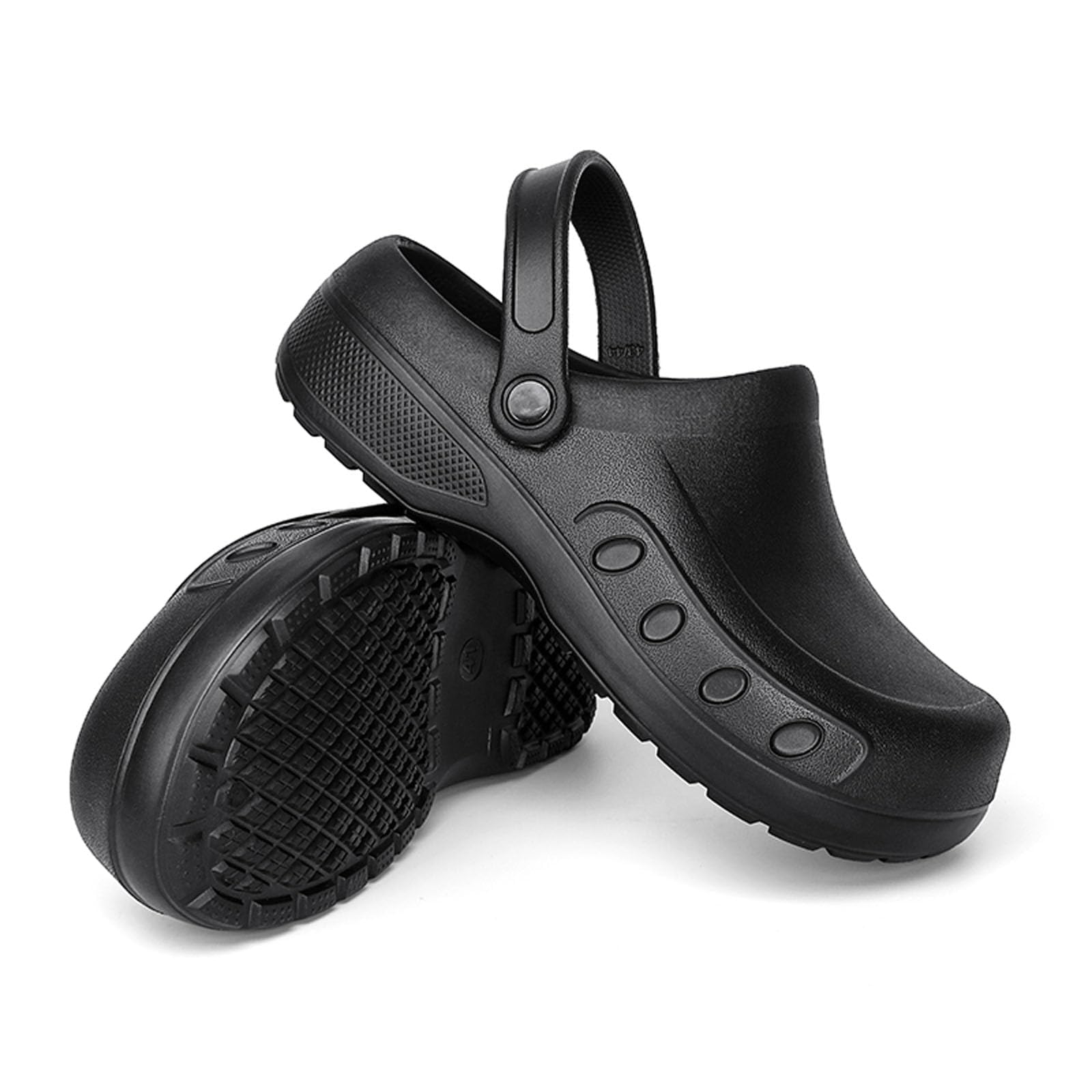MEIAGDT Sabots de Chef pour Hommes, Chaussures de sécurité antidérapantes, imperméables et résistantes à l'huile, adaptés à la Restauration, Les Soins Infirmiers,