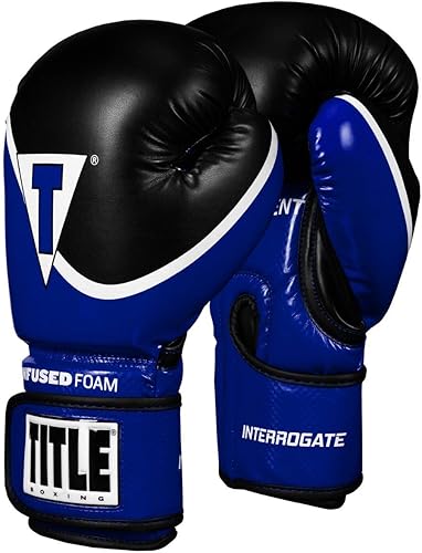 Guantes de entrenamiento de espuma infundida TITLE Boxing Interrogate 2.0 - Guantes de boxeo, guantes de entrenamiento de boxeo, guantes MMA,