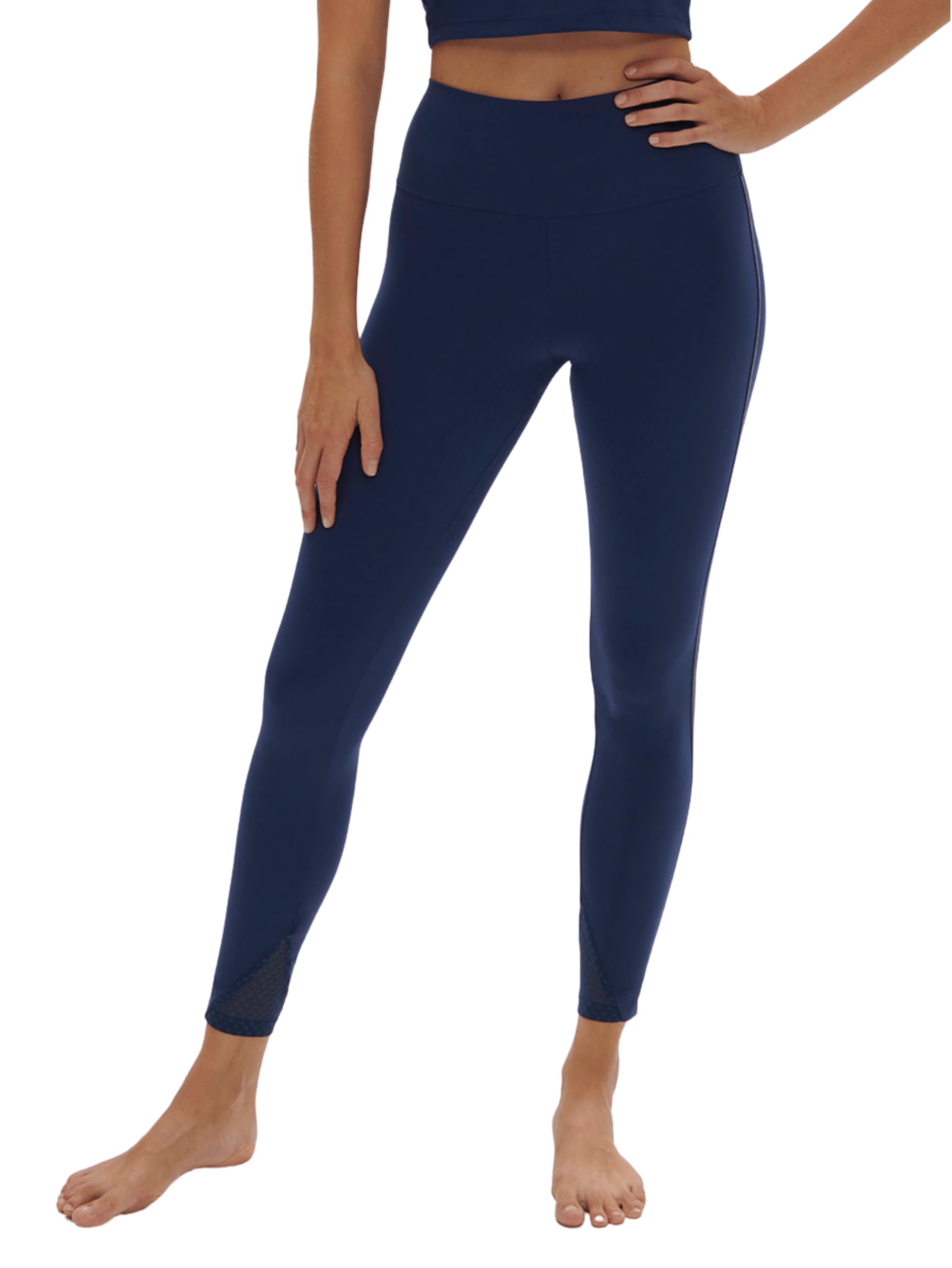 Simone Perele - Leggings da donna sportivi a vita alta, in pizzo – comfort e mano, tasca interna – Leggings da donna ideali fitness, palestra, corsa, yoga o pilates