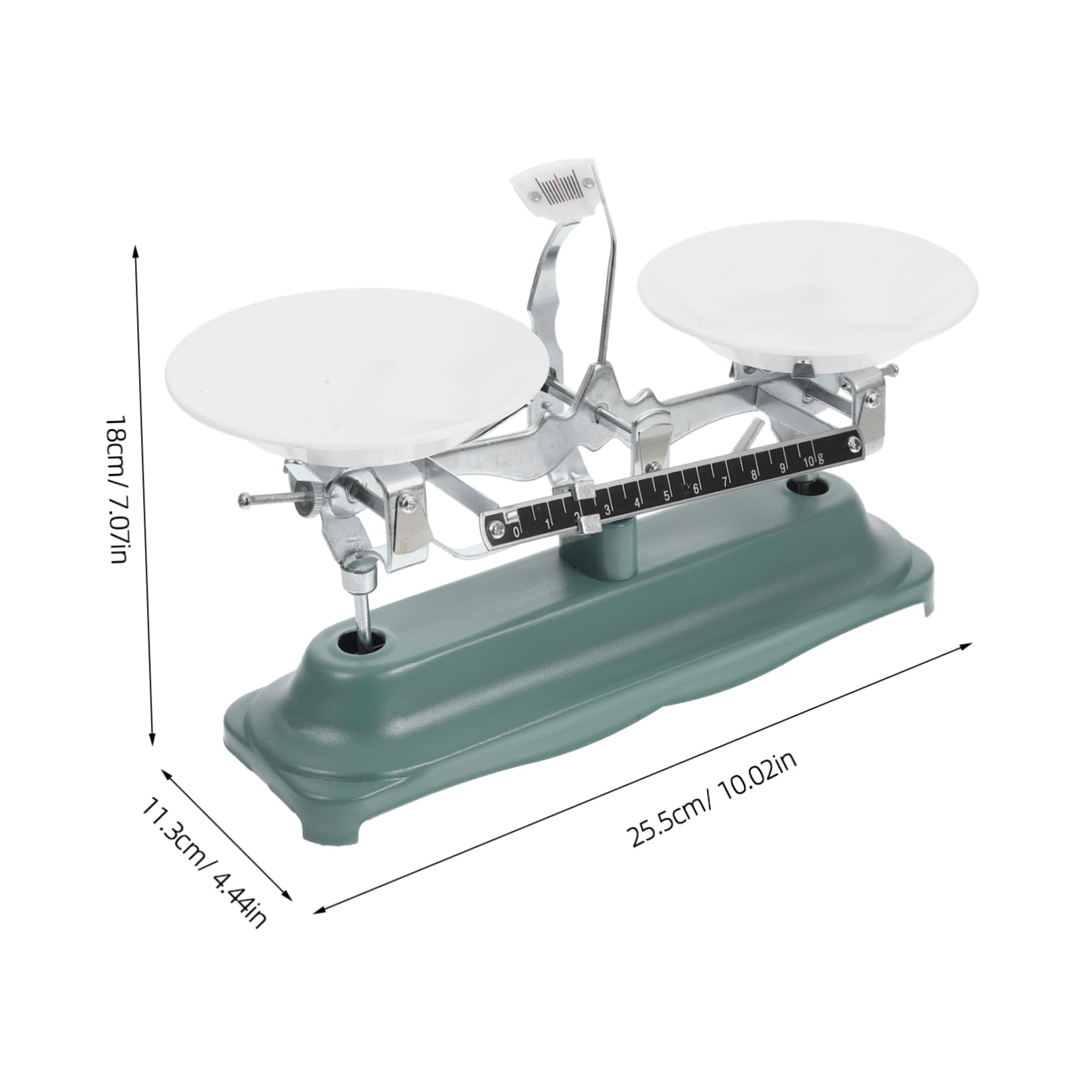 Zerodeko 2 Set strumenti didattici laboratorio peso industriale di grandi dimensioni scale di bilancia a triplo raggio scala a triplo raggio bilancia con pesi gomma da cancellare