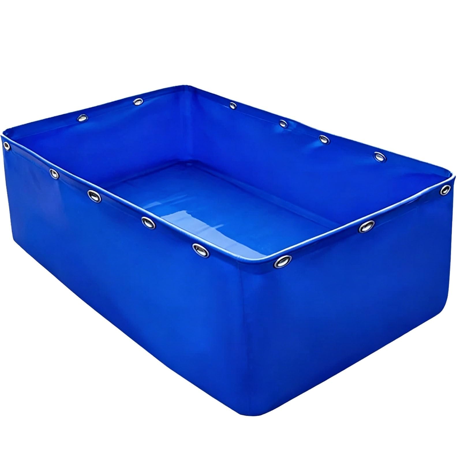 Réservoir de poissons pliable portable 3x1x1.2m, étang extérieur PVC
