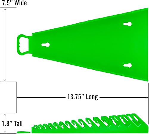 Miniatura 7 de Ernst Manufacturing 5157 Gripper - Organizador de llaves inversas, 15 herramientas, color naranja