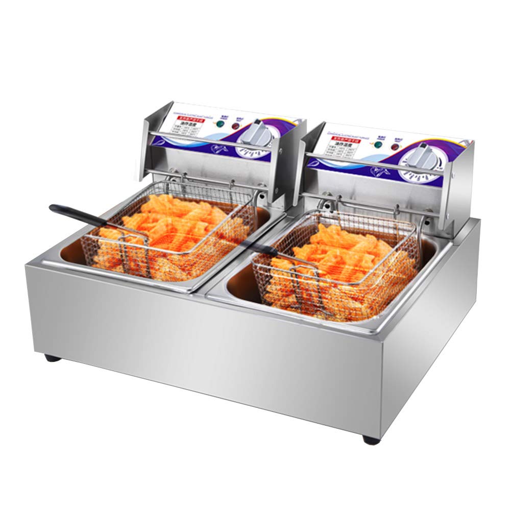 Buy Commercial Deep Fryers 20L Deep Fryer 60min Timer Temperature