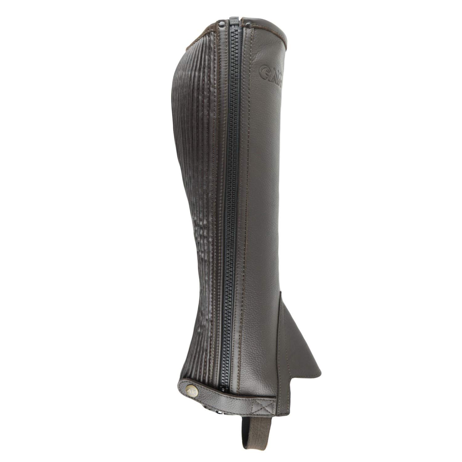 AK Zip Laterale Pelle Pieno Fiore Equitazione Mezze Chaps