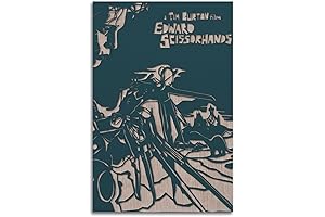Mesmerizing Edward Scissorhands Poster for a Hauntingly Cinematic Ambiance