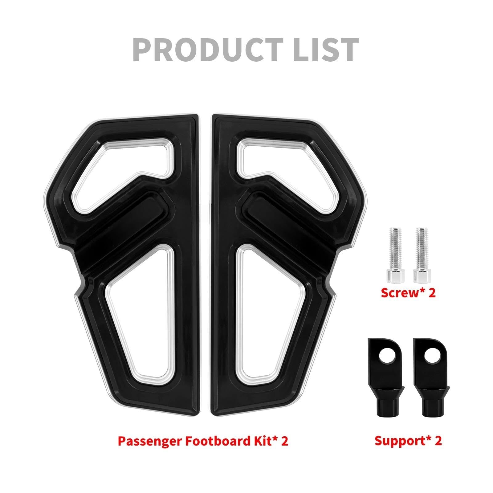 Estriberas Traseras Motocicleta Para HAR&LEY Touring Sportster Dyna Road Street Glide Fat Boy FL Kit Estribo Trasero Para Pasajero Motocicleta Estriberas Pedal Para Suelo Estriberas Motocicleta