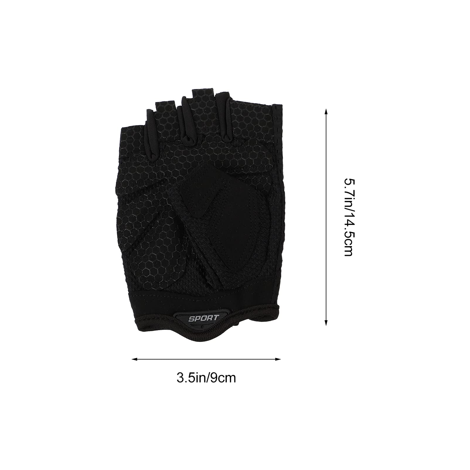 NOLITOY Half-Finger Anti-Slip Gloves Shock Absorbing Riding Gloves for Bicycling Fishing Hiking