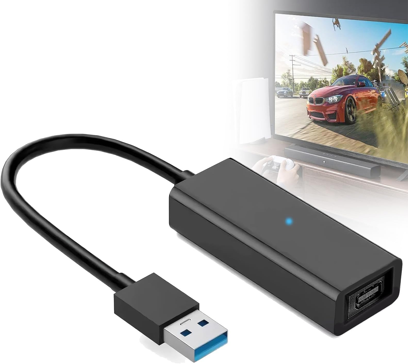 PS VR Adapter for PS5 Camera Adapter for PS5 Pro / PS5 Slim / PS5 VR for PSVR Camera Converter for PS4/PSVR to Console USB3.0 Compatible with Console