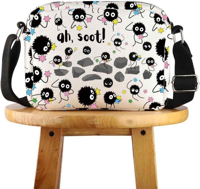 POFULL Anime Inspired Gift Anime Lover Crossbody Bag