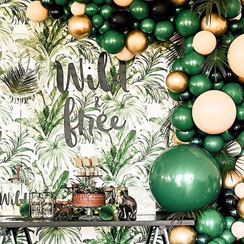 Image of Dark Green Balloons,100 Pcs 5 Inch Mini Matte Latex Balloons for Balloon Garland Arch, Birthday Decoration, Wedding Party, Baby Shower Decorations