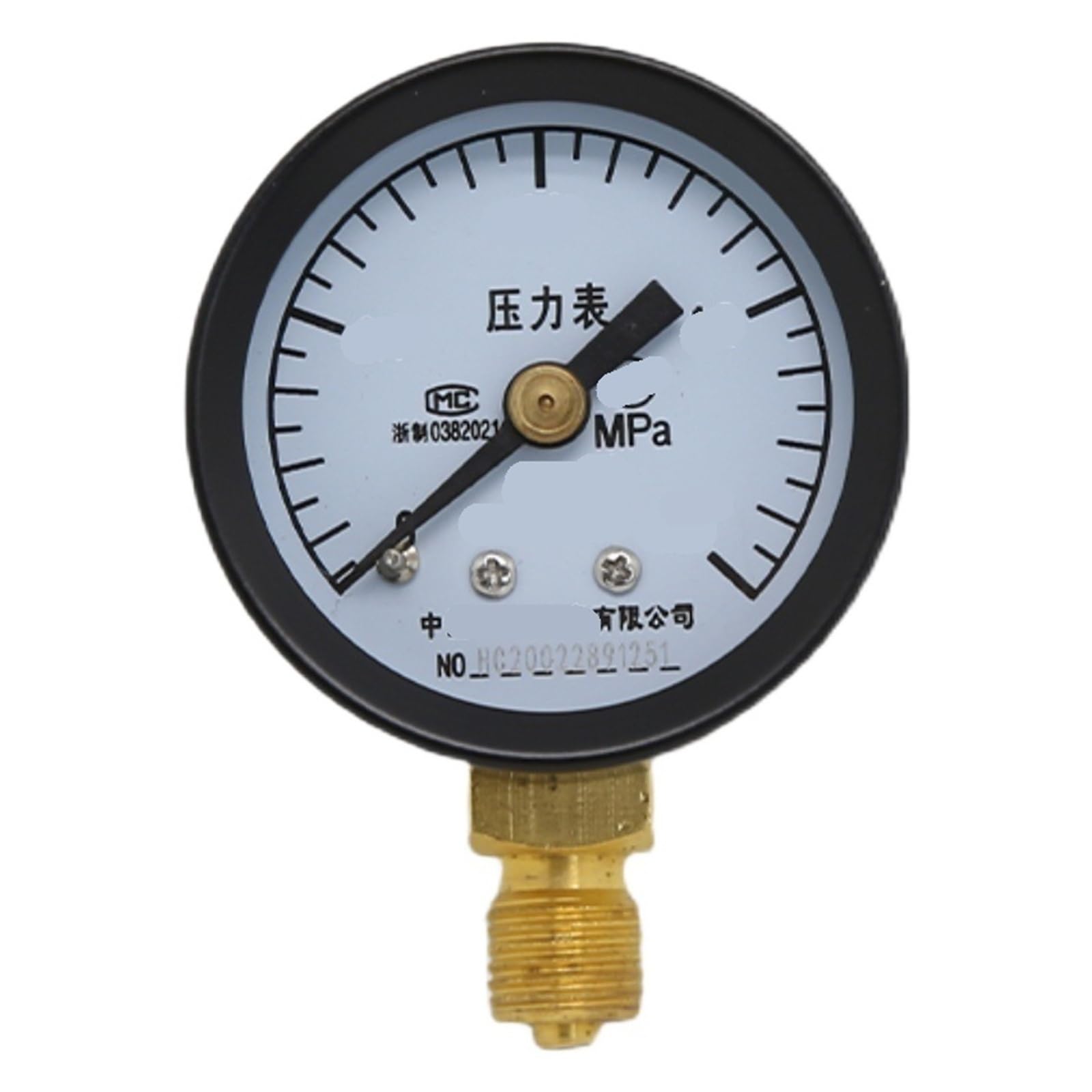 Manomètre radial Y-40 évite les pannes de pression circuit 10X1