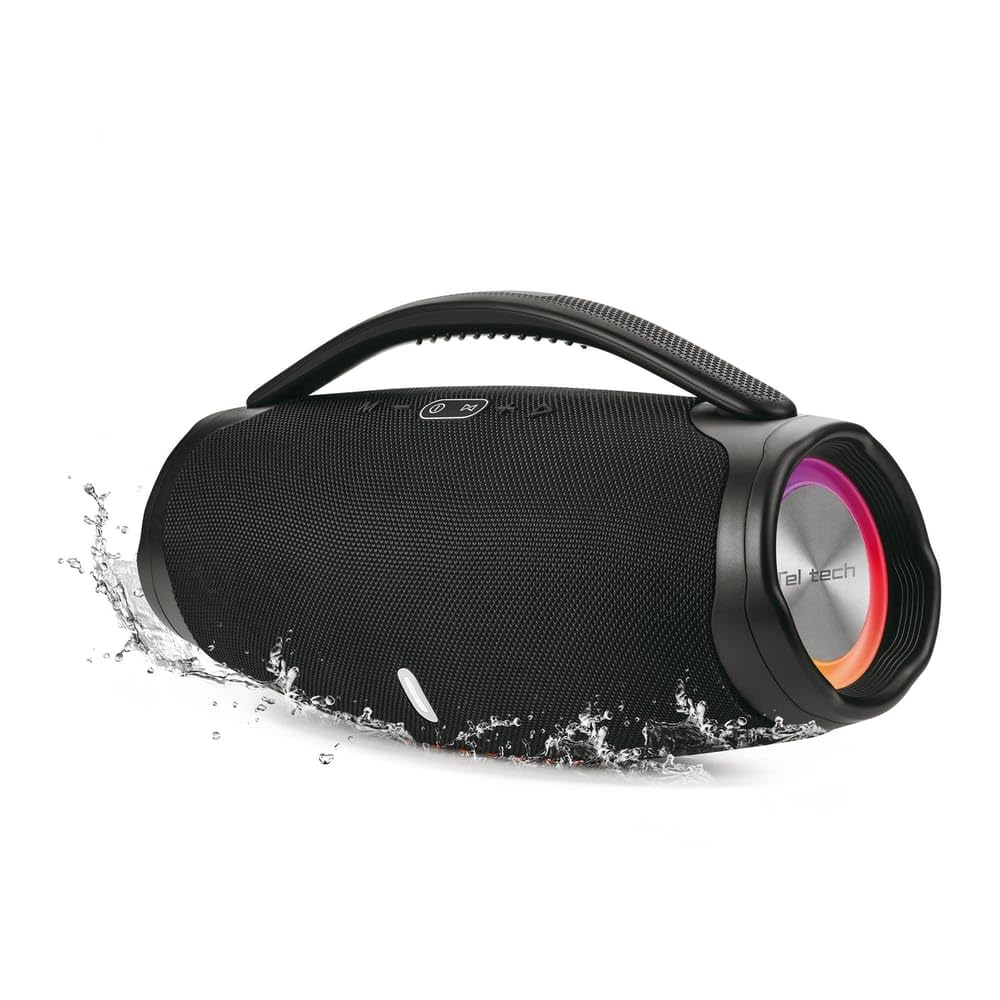 GŁOŚNIK BLUETOOTH BOOMBOX TELTECH TSK-05 2x20W (40W) + 2 MIKROFONY KARAOKE