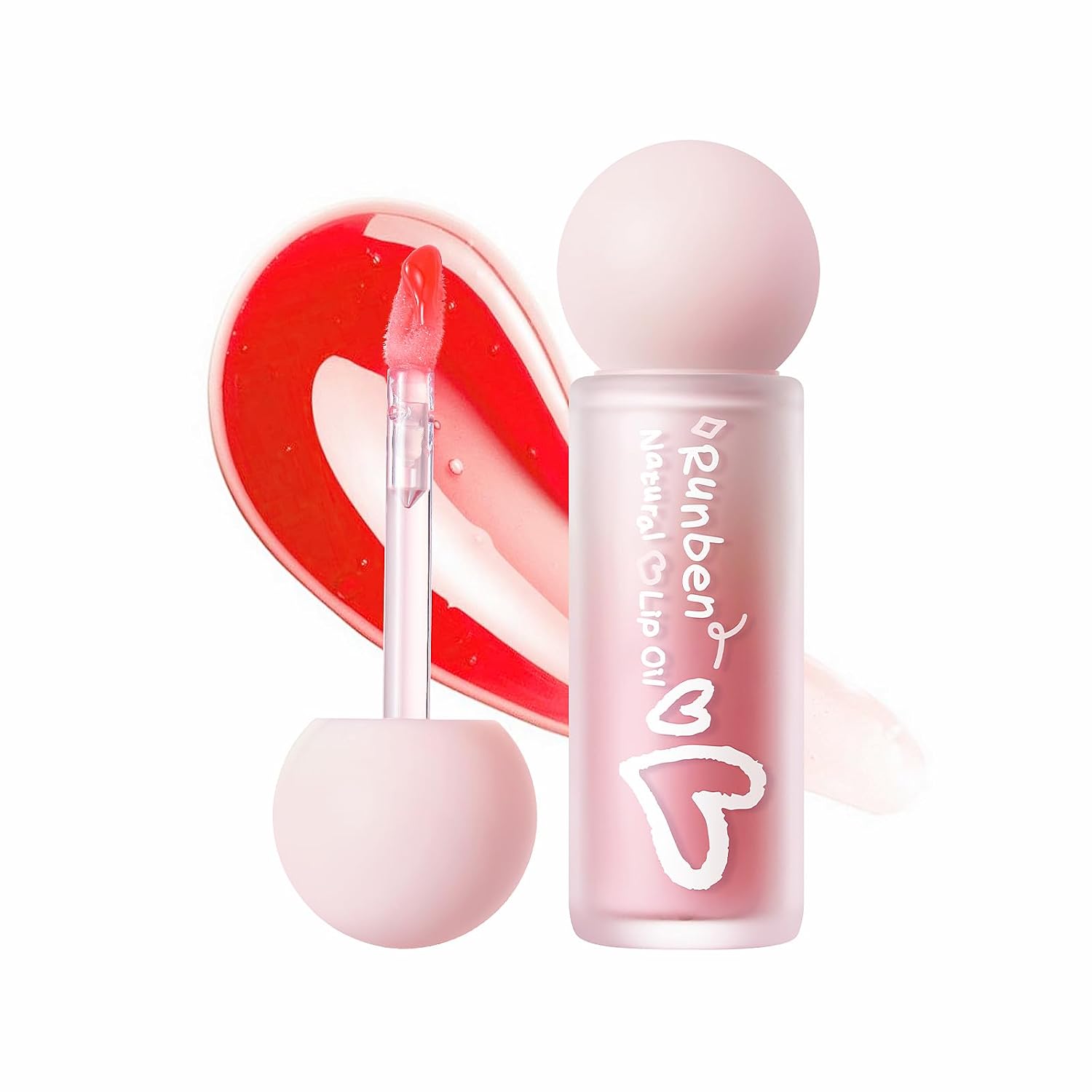 RUNBEN Kids Tinted Lip Oil - Glossy Moisturizing Makeup