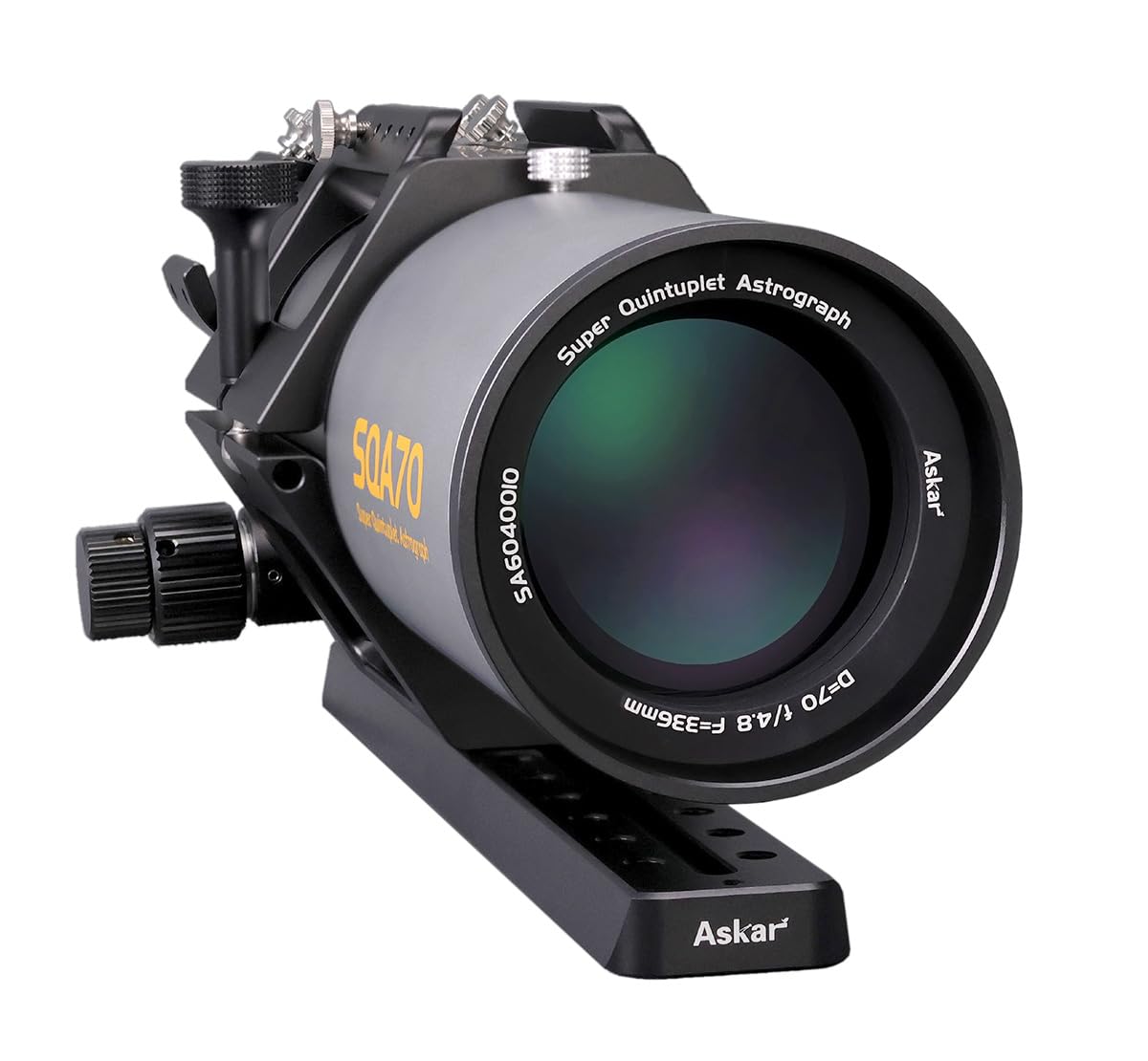 Askar SQA70 Telescopio 70 mm Apertura F4.8 Quintuplet ED, vetro Petzval Astrografo rifrattore per astrofotografia del cielo profondo e astronomia visiva