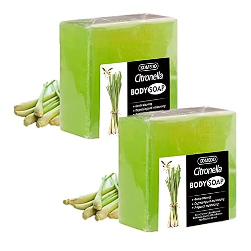 Jabón de citronela 2 en 1, nuevo jabón de citronela de citronela 2023, jabón de citronela para humanos, barra de jabón de citronela, jabón corporal