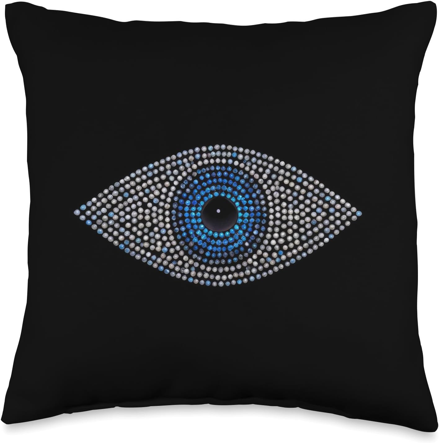 Evil Eye Symbol Throw Pillow