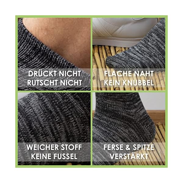 gigando 4 Paar Outdoor Thermosocken Bambus für Damen & Herren, warm und atmungsaktiv – Bild 5