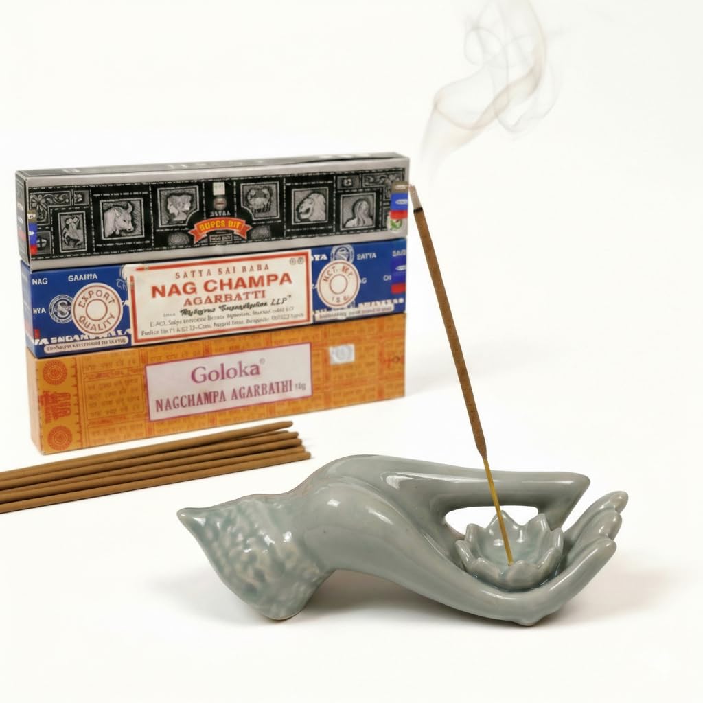 Tokoindah Premium Nag Champa Räucherstäbchen Set (3 Sorten) 