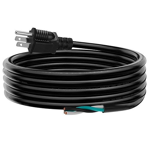6 FT 12 AWG 3 Prong Replacement Power Cord, 20