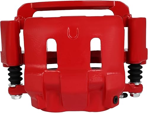 Miniatura 4 de SCITOO Pinza de freno delantera izquierda con soporte 18-B4791 rojo compatible para Honda Odyssey 2005 2006 2007 2008 2009 2010
