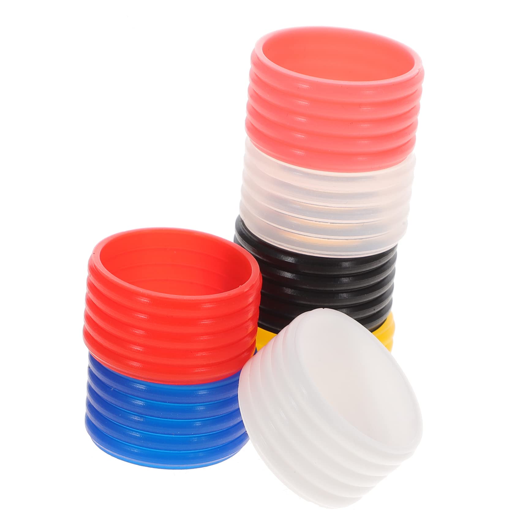 BELLIFFY 7pcs Professional Tennis Racket Grip Rings Non-Skid Racket Grips Tennis Tape for Easy to Use